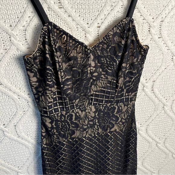 LULU'S | "Heartfelt Thoughts" Black Lace Sleeveless Bodycon Midi Dress - Picture 3 of 12